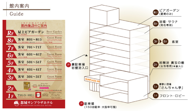 サンプラザホテルアクセス